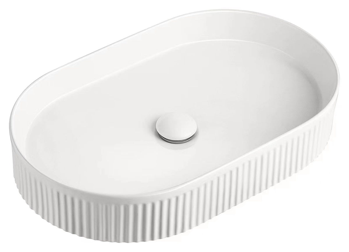 Cruved Rectangular Above Counter Basins