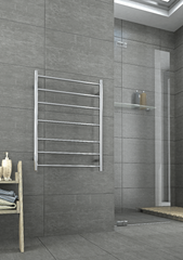 HOTRAIL STRAIGHT ROUND LADDER HEATED TOWEL RAIL WITH SWITCH W600xH800xD122mm