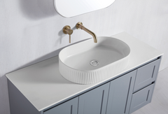 Cruved Rectangular Above Counter Basins