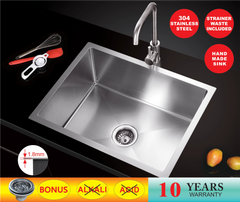 SPECTER Handmade Stainless Steel Under/Topmount Kitchen Laundry Single Sink in Size 750*450*220