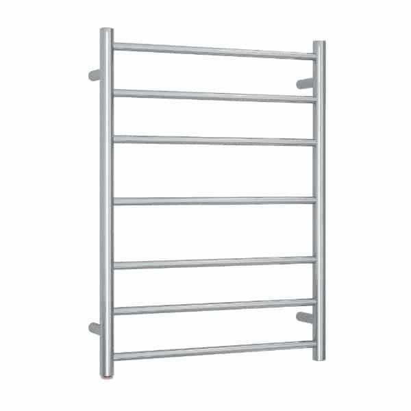 HOTRAIL STRAIGHT ROUND LADDER HEATED TOWEL RAIL WITH SWITCH W600xH800xD122mm