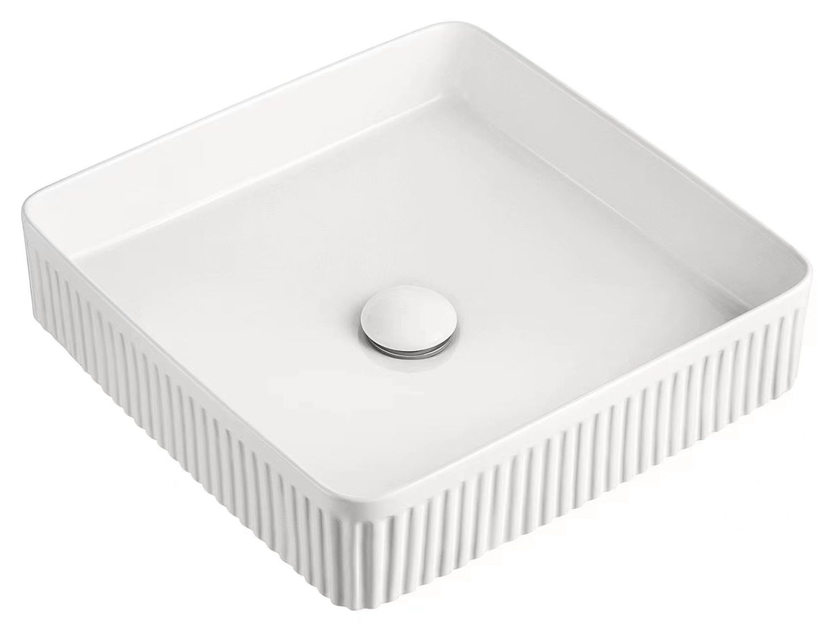 SQUARE SHAPED ABOVE COUNTER BASINS WITH 415*415*120MM