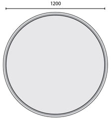 Tennessee Bevelled Edge Round Mirror 1200mm