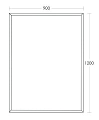Tennessee Bevelled Edge Mirror 1200x900mm