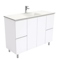 CUBA Phoenix Stone 1200 + Gloss White Fingerpull Wall-Hung/Floor Standing/On Legs