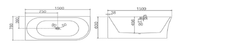 NATALIE Corner Bath Left or Right 1500mm and 1700mm