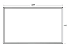 Tennessee Bevelled Edge Mirror 1500x900mm