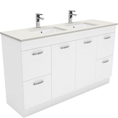 HEBREW Roman Sand 1500, Double Bowl + UniCab Wall-Hung/Kickboard