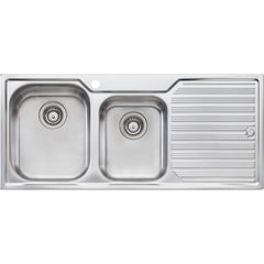 DIAZ 1 & 3/4 Bowl And With Drainer In LHB Or RHB Available In 1260x560x240mm
