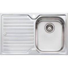DIAZ Single Bowl Sink with Drainer in 830 x 540 x 240 mm