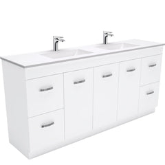 GREEK UniCab? 1800 Double Bowl Wall-Hung/Kickboard Vanity