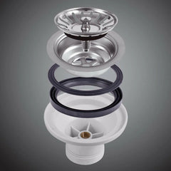 SPECTER Handmade Stainless Steel Under/Topmount Kitchen Laundry Single Sink in Size 600*450*220