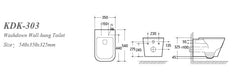 KDK-302 Texas Wall Hung Pan And Seat