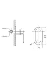 CURVY Shower Mixer In Chrome, Matte Black And Brushed Nickel