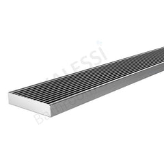 Phoenix FLAT Channel Drain HG 100 x 1200mm - 100 x 900mm - 100 x 750mm - 100 x 600mm Outlet 90mm