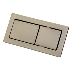 RECTANGULAR Chorme, Urban Brass, Brushed Nickel, Gunmetal & Matte Black Flush Buttons