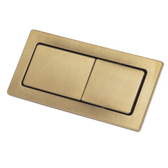 RECTANGULAR Chorme, Urban Brass, Brushed Nickel, Gunmetal & Matte Black Flush Buttons