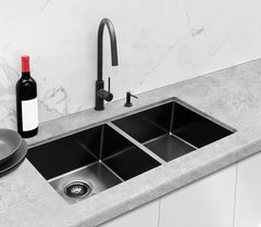 Meir Round Or Square Soap Dispenser In Matte Black, Tiger Bronze, Champagne Or Brushed Nickel