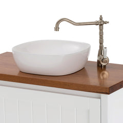 AVIA Shepherds Crook Sink Mixer, Champagne / Ceramic