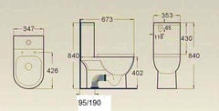 Wall Faced Toilet Suite-Trinity
