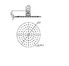 Air Injection Round Shower Head 250