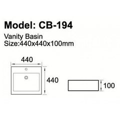 Above counter basin CB-194
