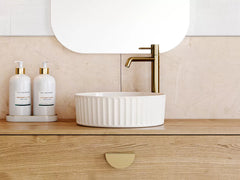 LURE FLUTE Basin in White gloss And White Matt finish