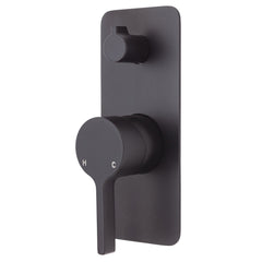 AVIA Wall Diverter Mixer, Soft Square Plate Chrome,Brushed Nickel,Gun Metal,Matte Black,Urban Brass