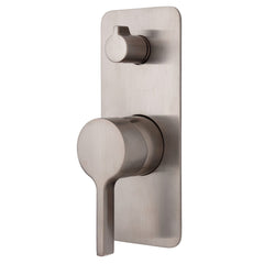 AVIA Wall Diverter Mixer, Soft Square Plate Chrome,Brushed Nickel,Gun Metal,Matte Black,Urban Brass
