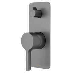AVIA Wall Diverter Mixer, Soft Square Plate Chrome,Brushed Nickel,Gun Metal,Matte Black,Urban Brass