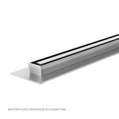 Phoenix FLAT Slimline Channel Drain 30x600mm Outlet 65mm In Stainless Steel Or Matte Black