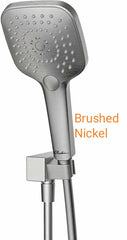 MONACO Chrome Hand Shower With Bracket In Chrome, Matte Black, And Brushed Nickle