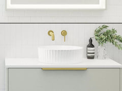 LURE FLUTE Basin in White gloss And White Matt finish