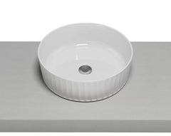 LURE FLUTE Basin in White gloss And White Matt finish