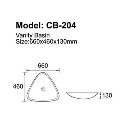 CB-204 Above Counter Basin