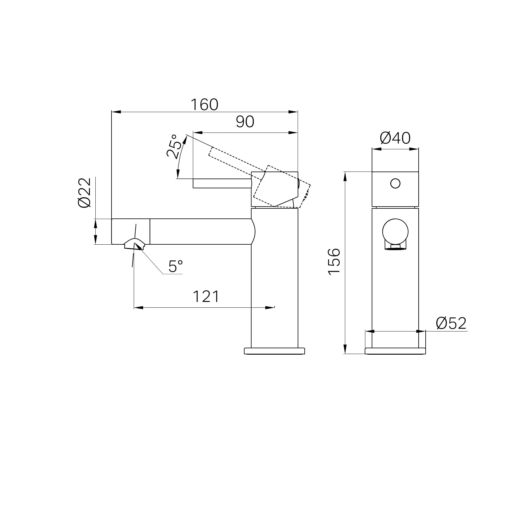 Dolce II Basin Mixer