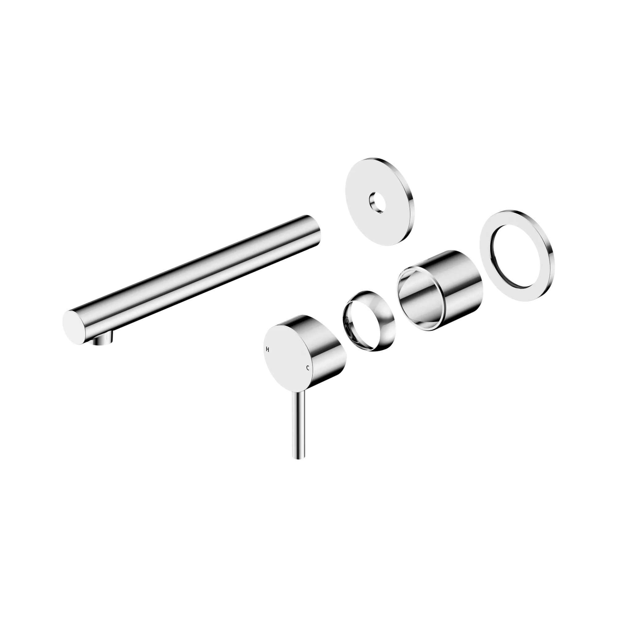 Dolce II Wall Basin/Bath Mixer Separate Back Plate Trim Kits Only