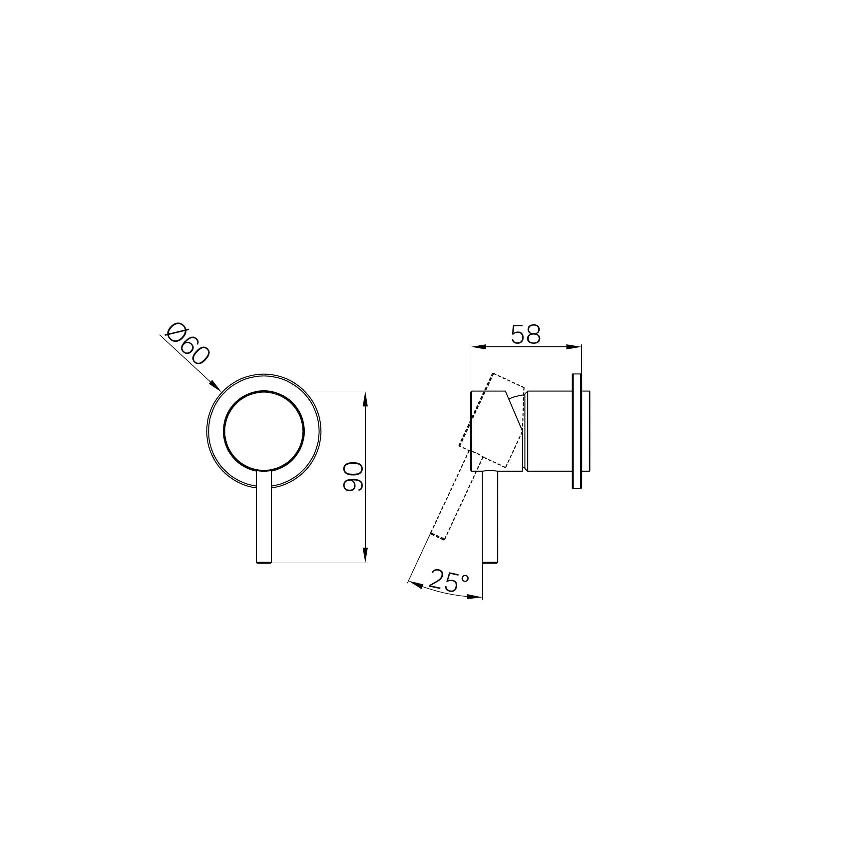 Dolce II Shower Mixer Trim Kits Only