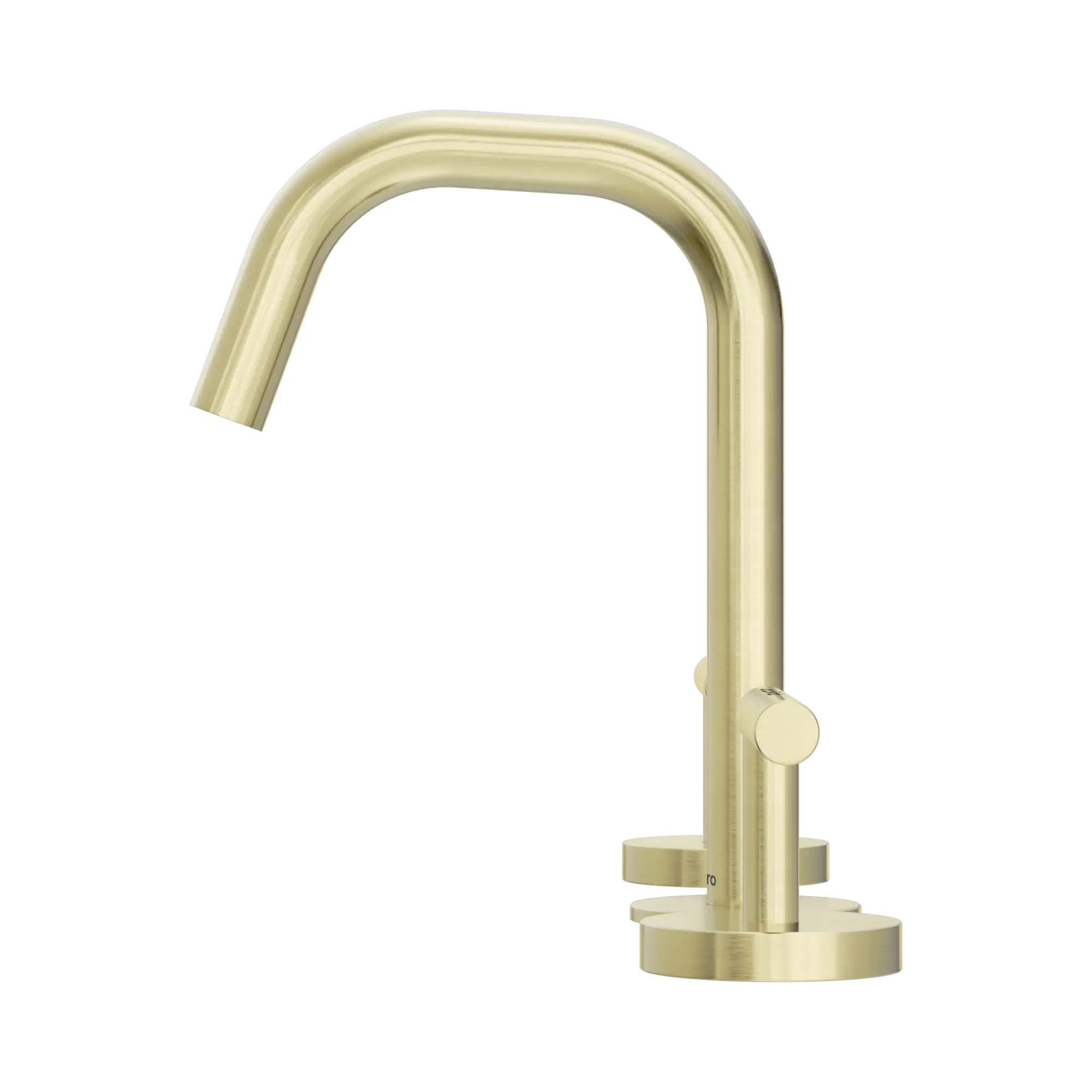Mecca Lever Basin Set Edge Spout