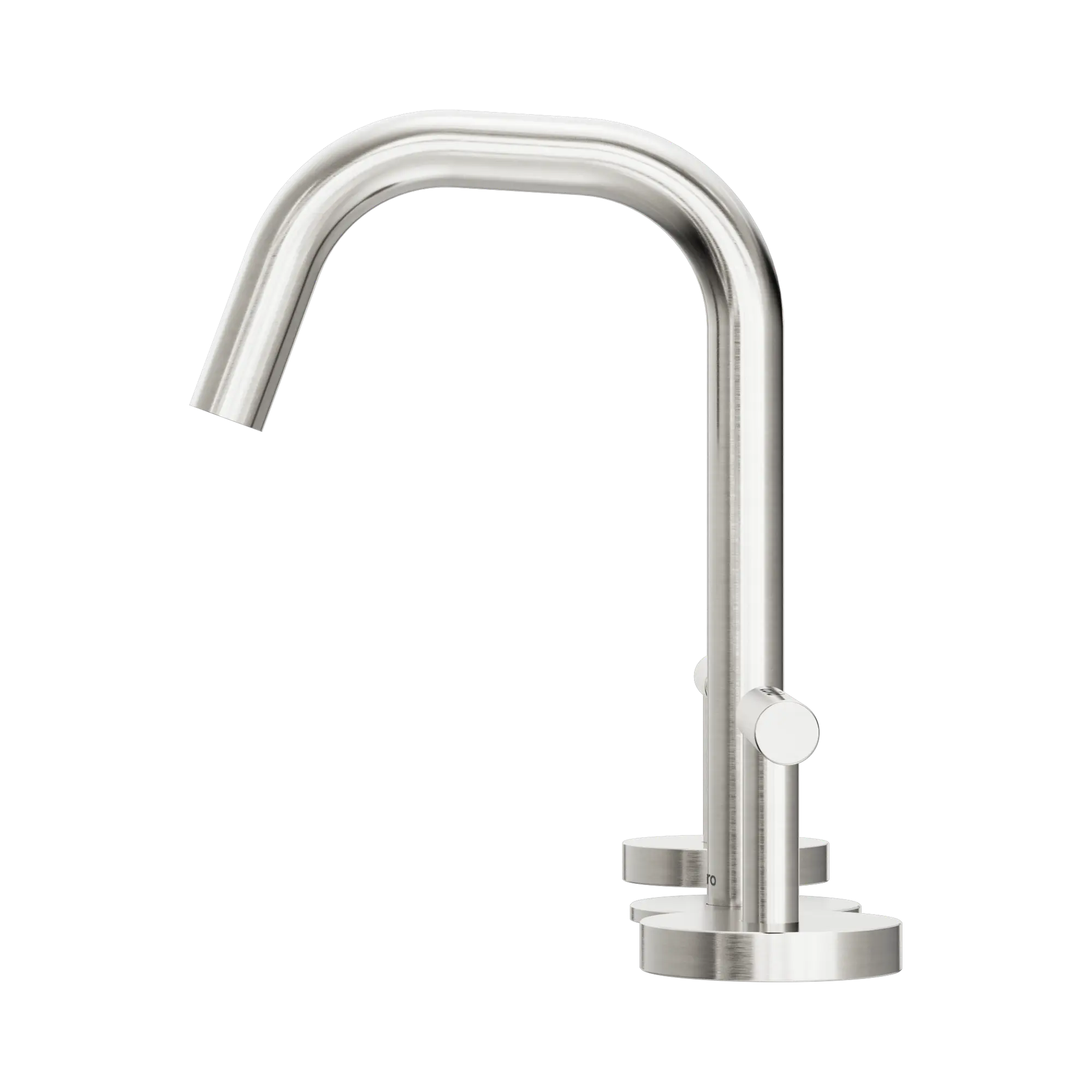Mecca Lever Basin Set Edge Spout