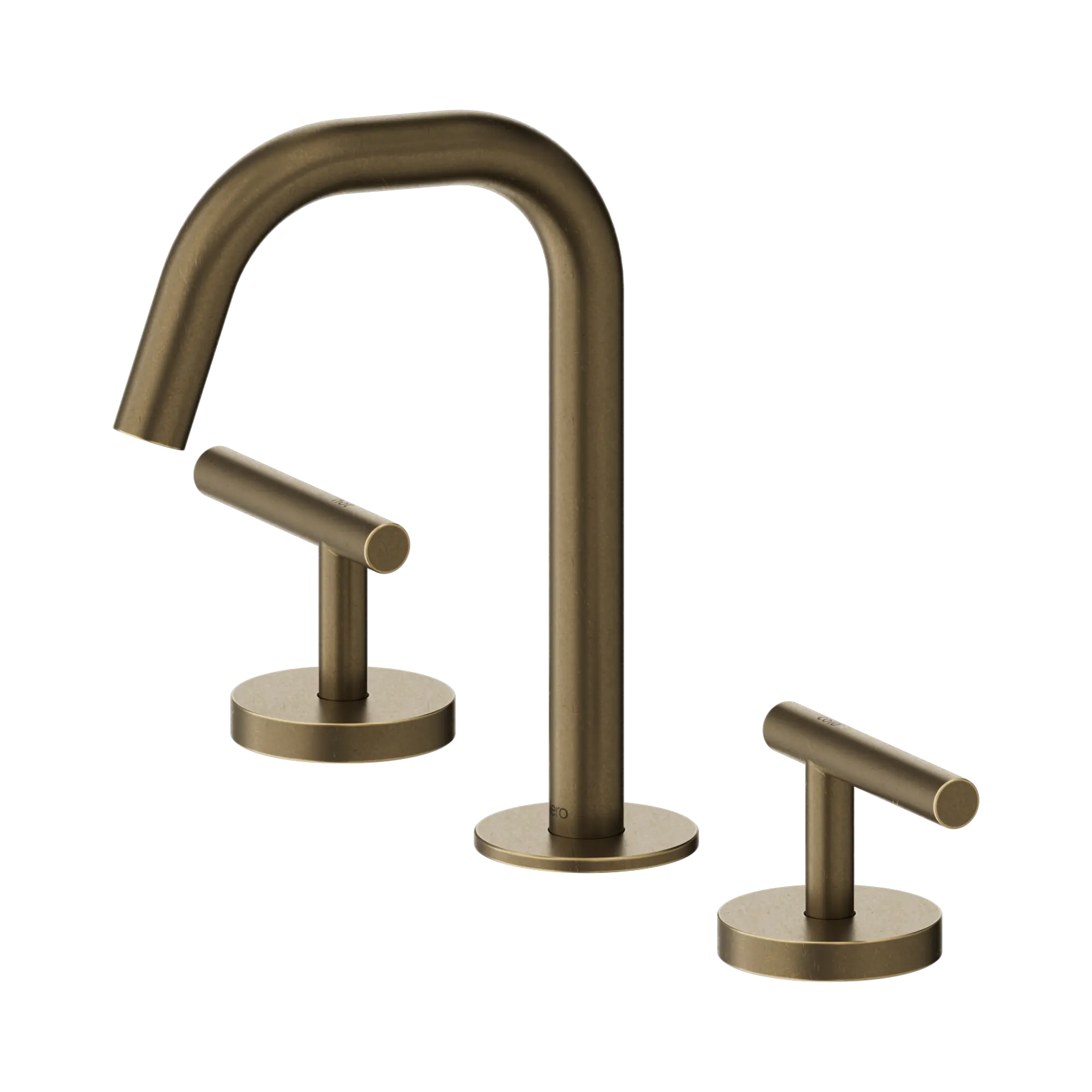 Mecca Lever Basin Set Edge Spout