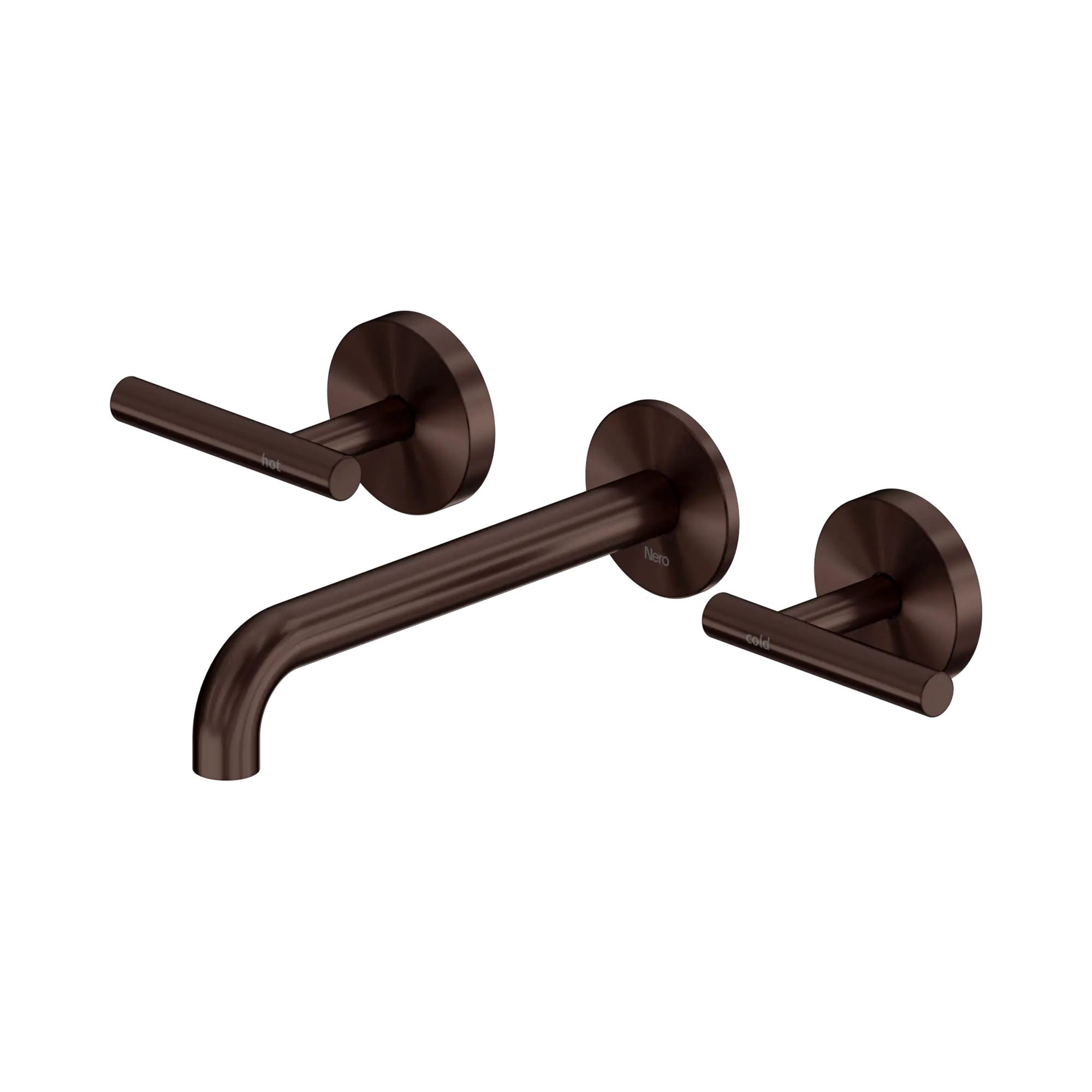 Mecca Lever Wall Basin/Bath Set 185mm Spout