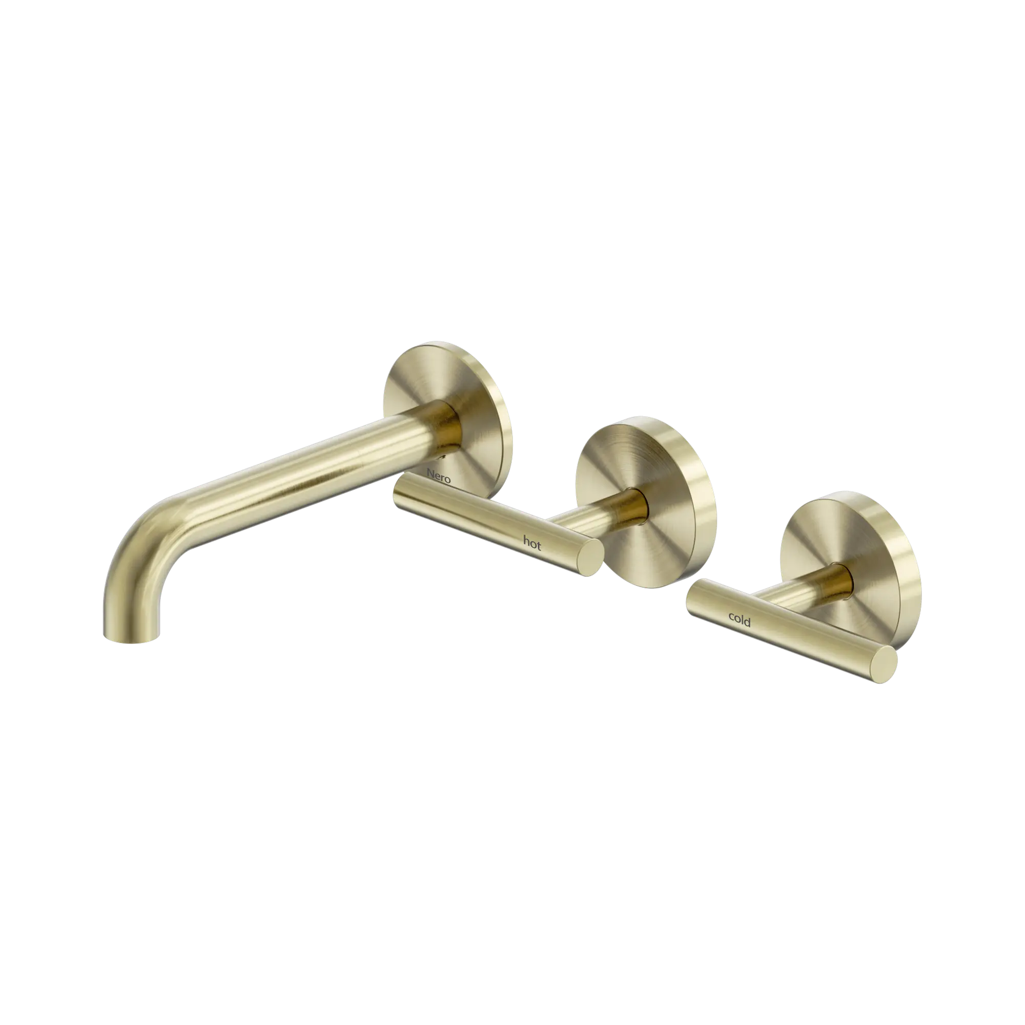 Mecca Lever Wall Basin/Bath Set 160mm Offset Spout