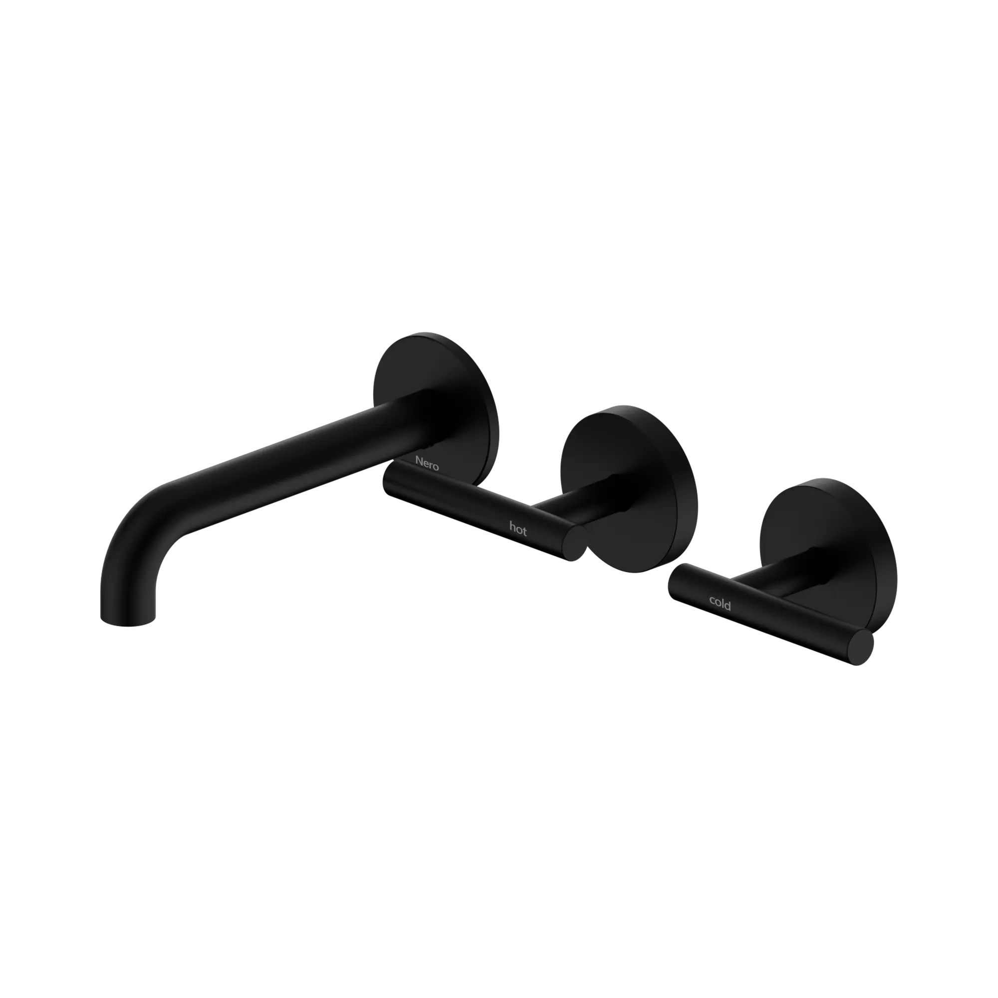 Mecca Lever Wall Basin/Bath Set 160mm Offset Spout