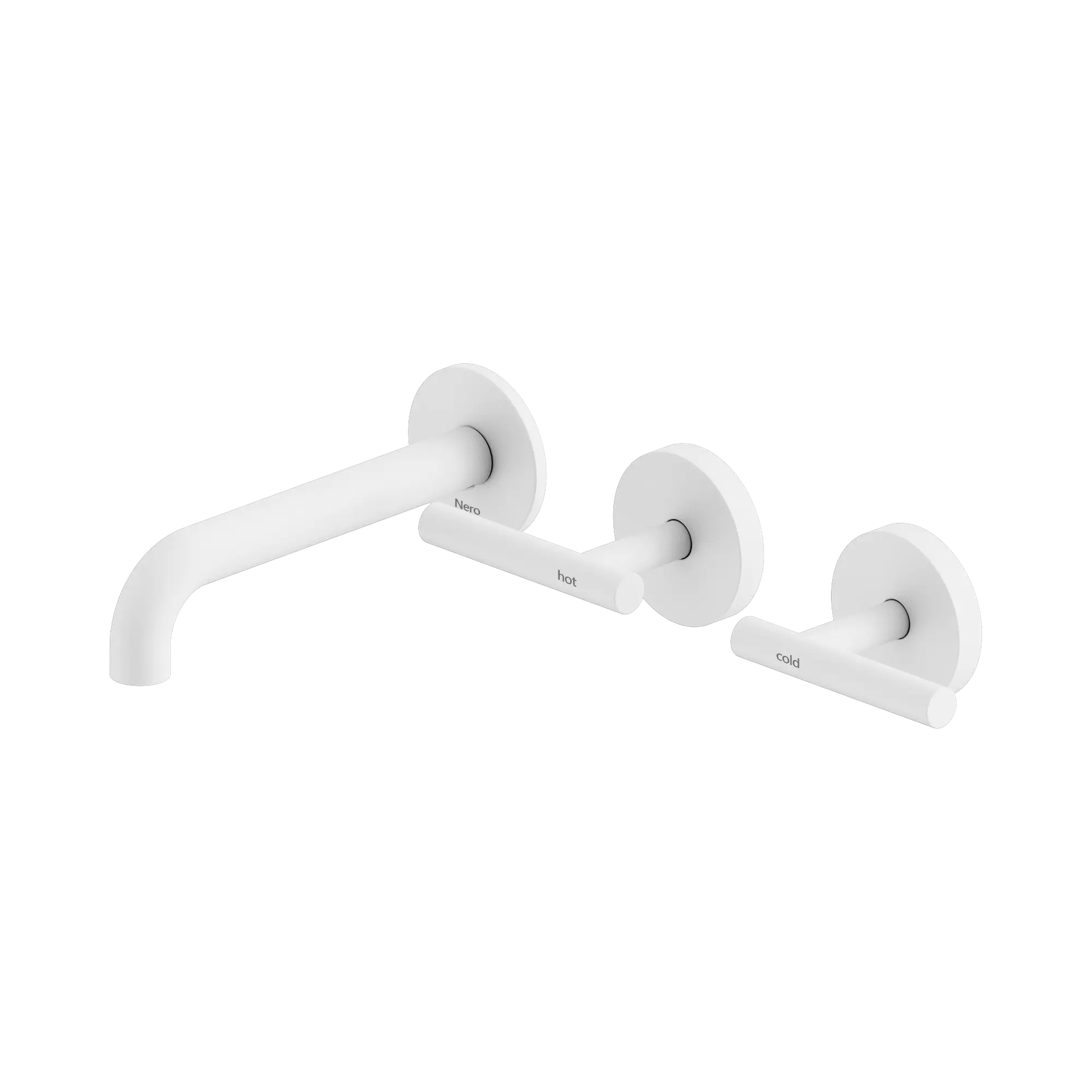 Mecca Lever Wall Basin/Bath Set 160mm Offset Spout