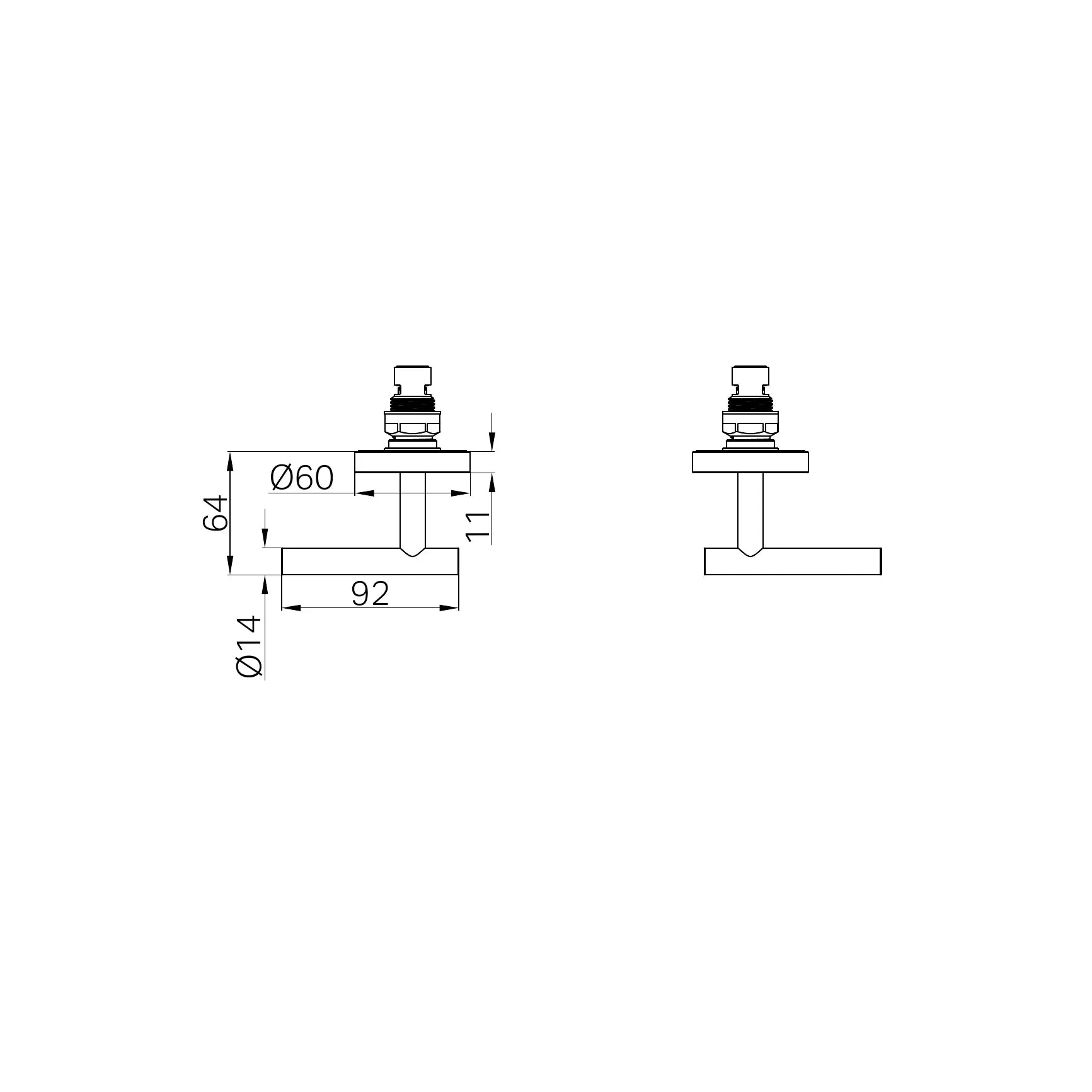 Mecca Lever Wall Top Assemblies