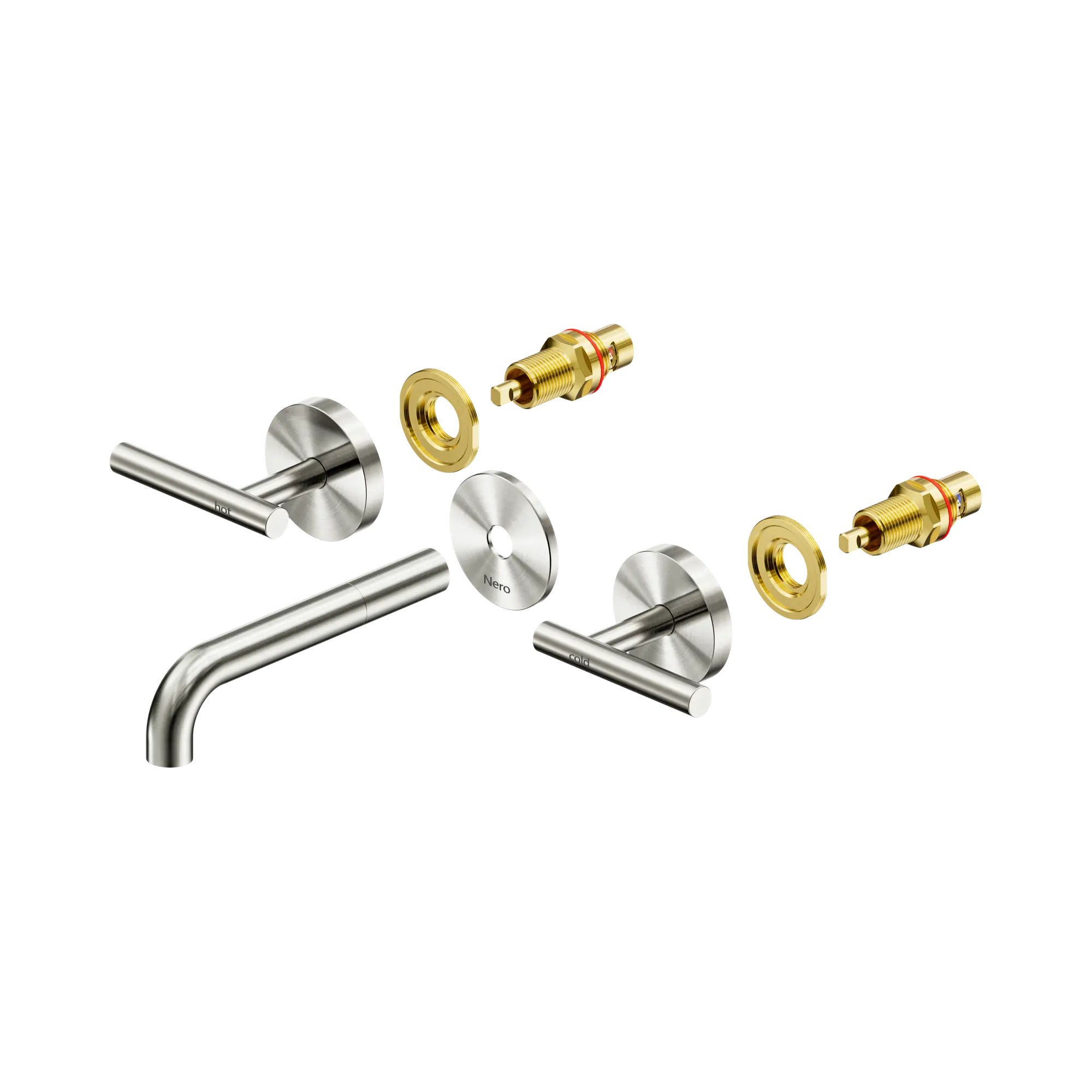 Mecca Lever Wall Basin/Bath Set 160mm Spout Trim Kit Only
