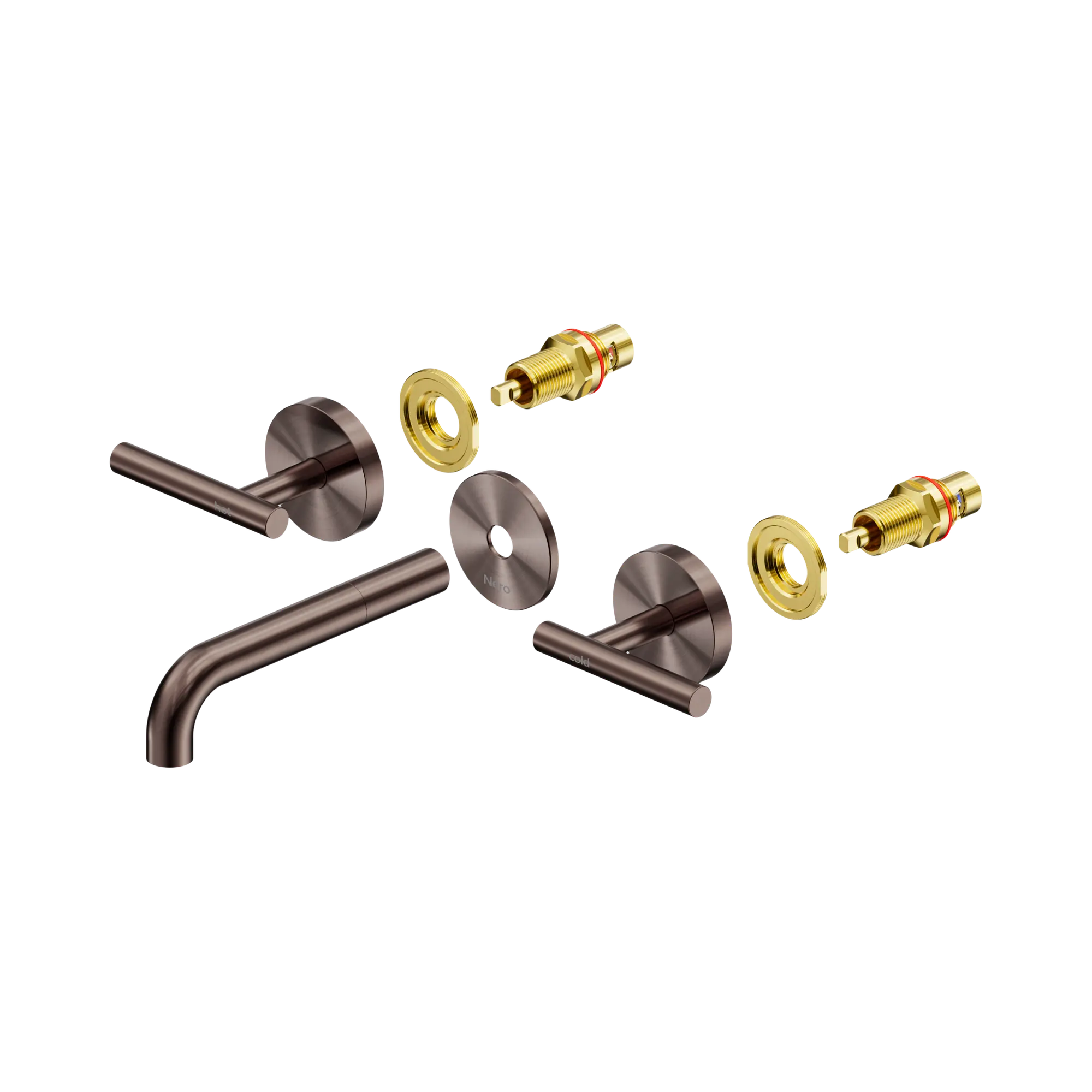 Mecca Lever Wall Basin/Bath Set 160mm Spout Trim Kit Only