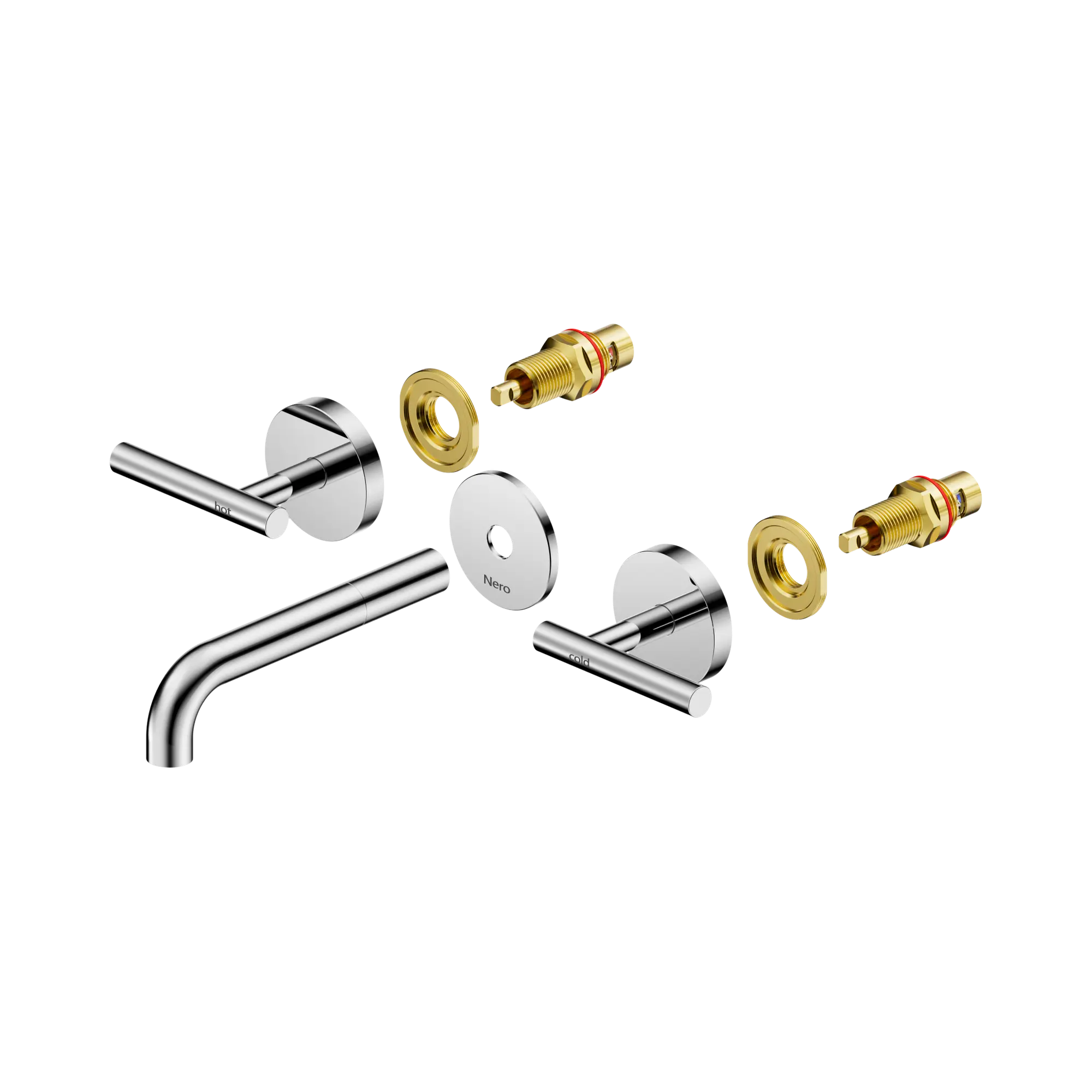 Mecca Lever Wall Basin/Bath Set 160mm Spout Trim Kit Only