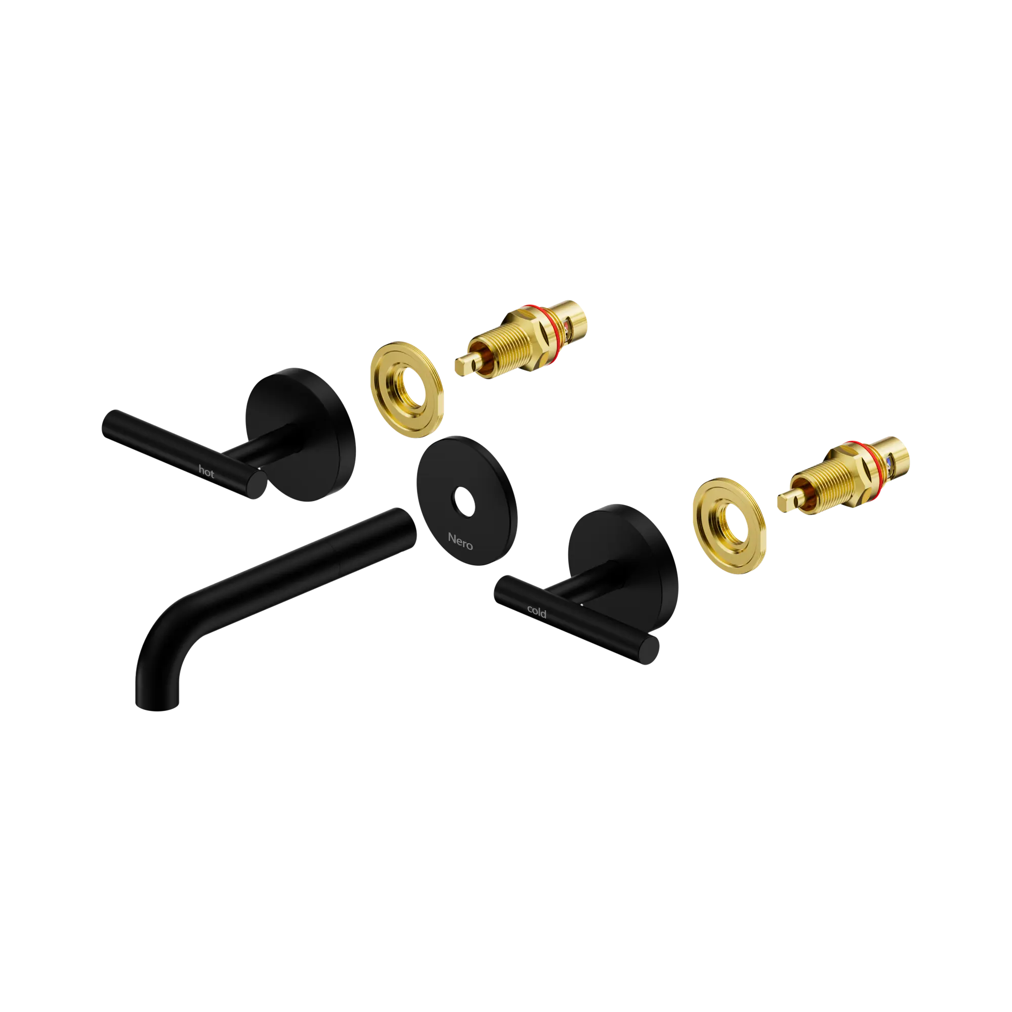 Mecca Lever Wall Basin/Bath Set 160mm Spout Trim Kit Only
